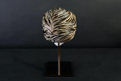 Talya, skull vanité, still life sculpture by Laurence Le Constant