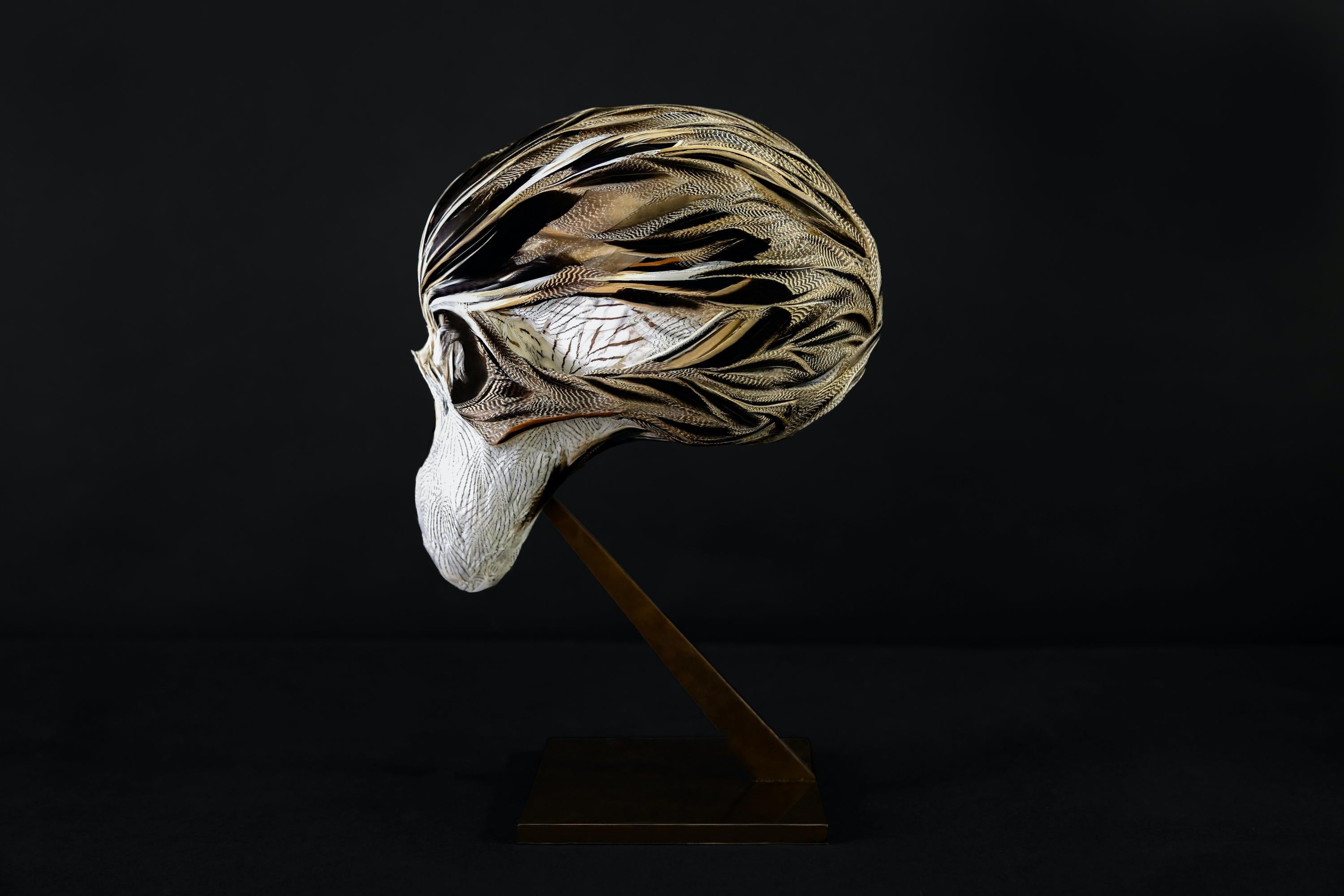 Talya, skull vanité, still life sculpture by Laurence Le Constant For Sale 5