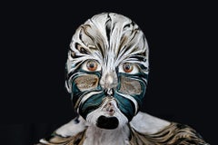 Thémis figurative sculpture, child, fairy tale, feathers by Laurence Le Constant