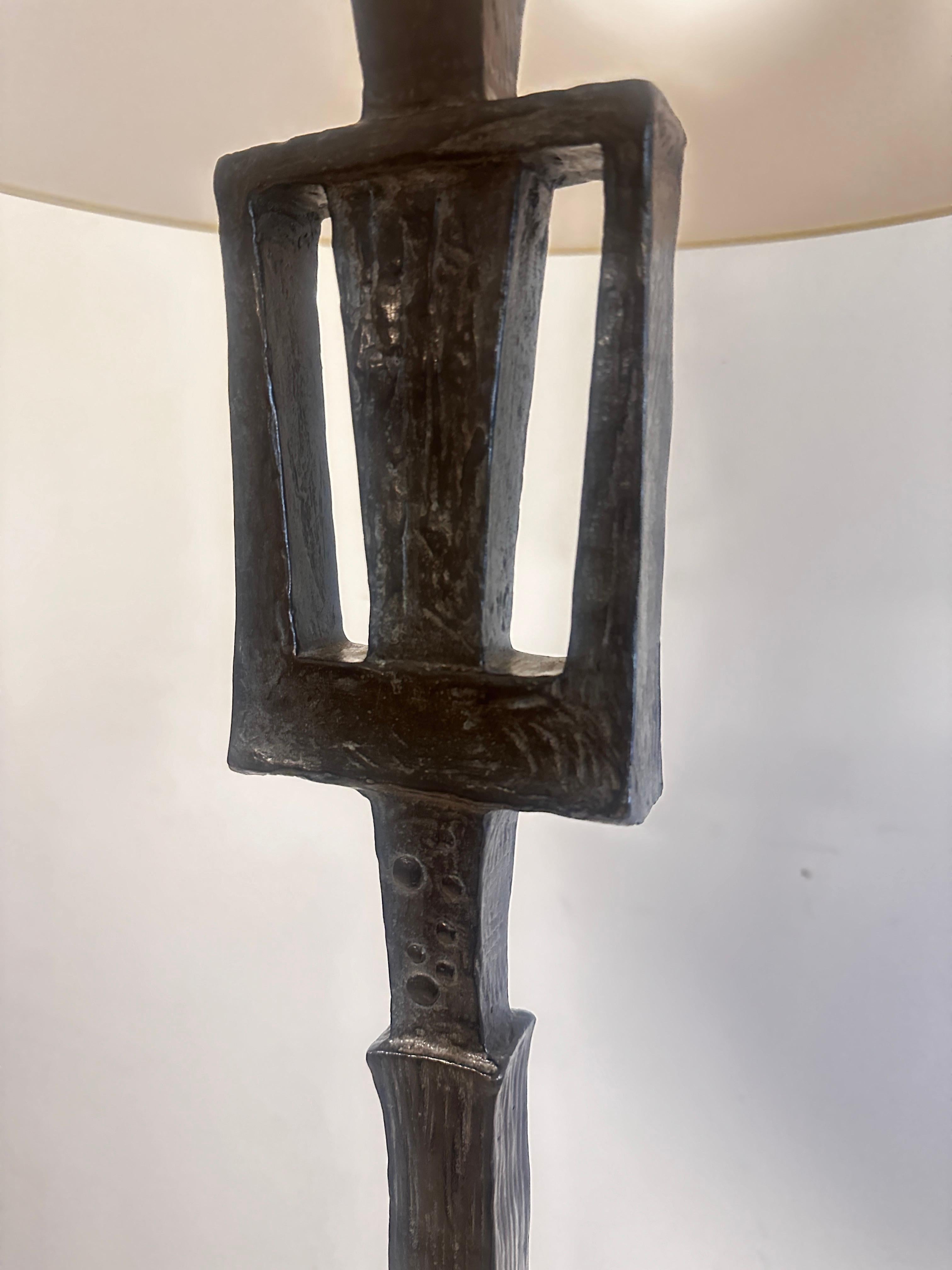 Laurence Montano Patinated Bronze Floor Lamp 1