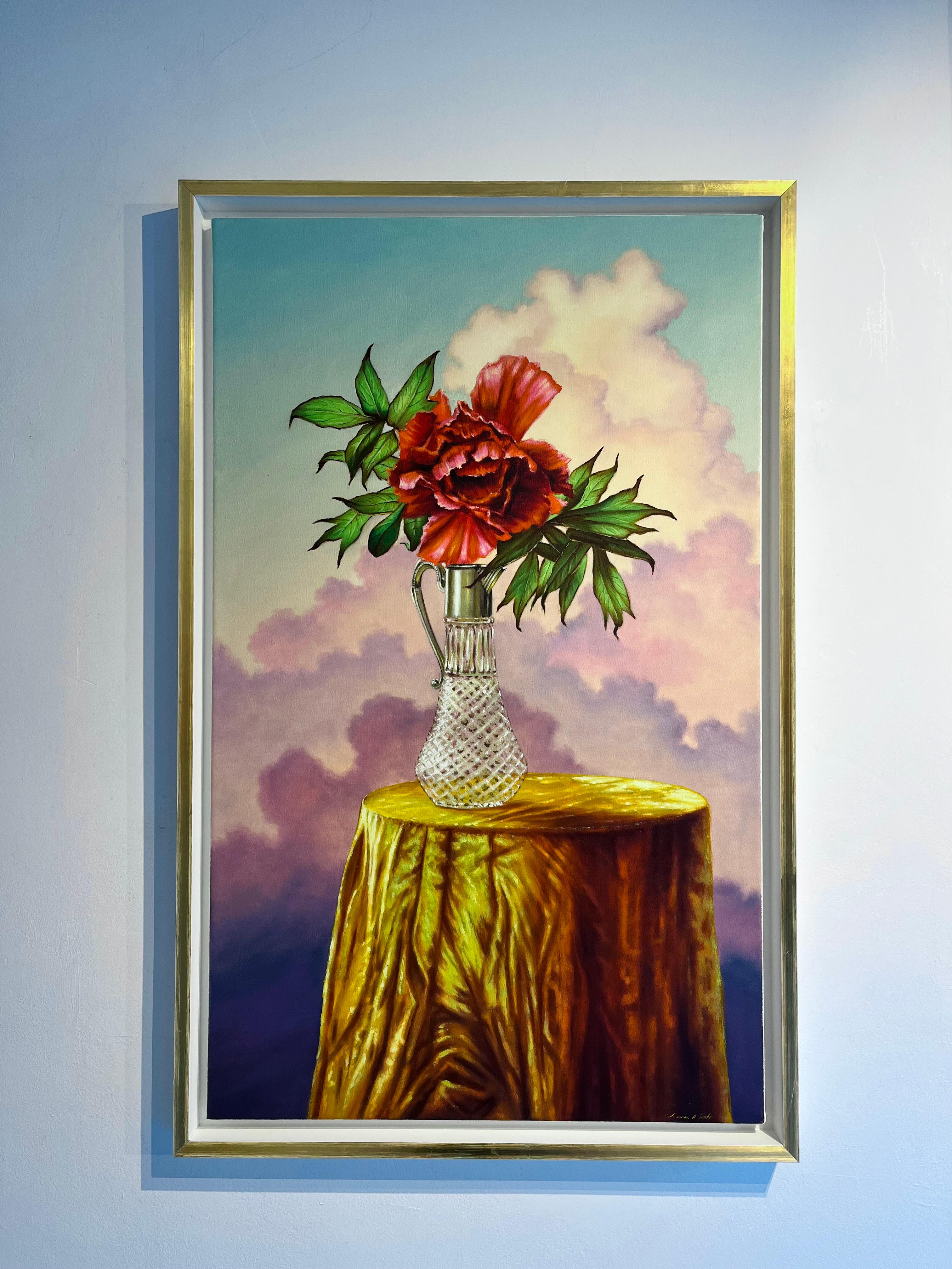 It's the Perfect Day, but It's Getting Late - realism surrealistic oil painting - Painting by Laurence O'Toole