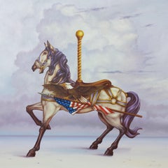 The Carousel Colt - modern paint realism magical landscape surrealistic fantasy
