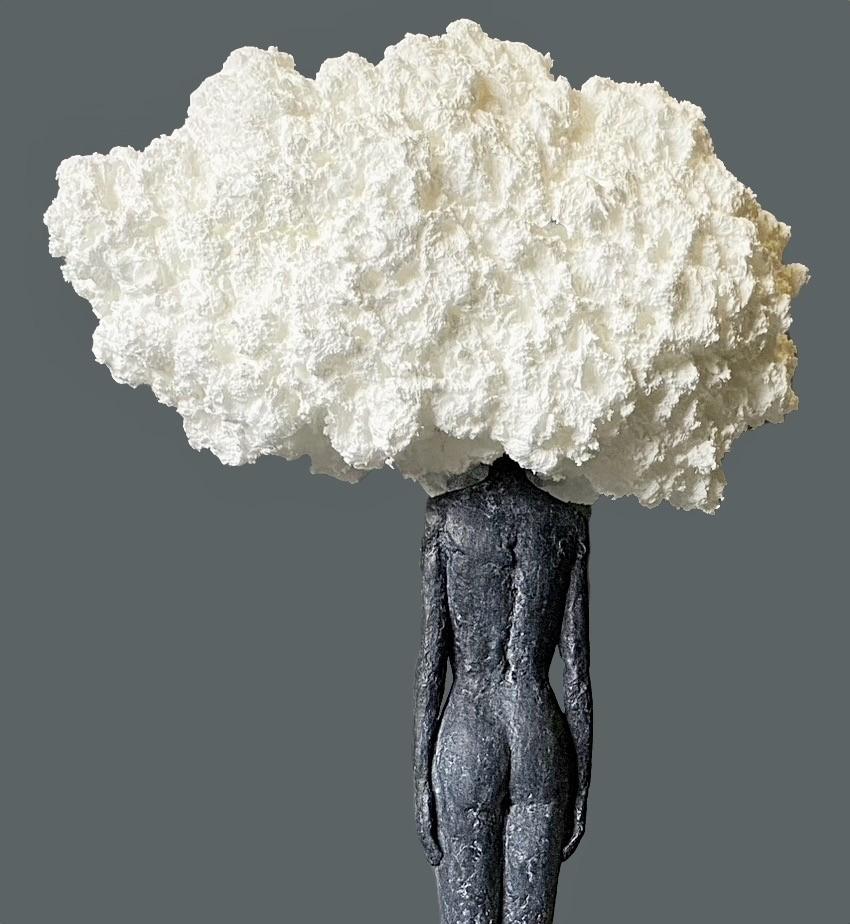 Tête dans les nuages - Sculpture de Laurence Perratzi