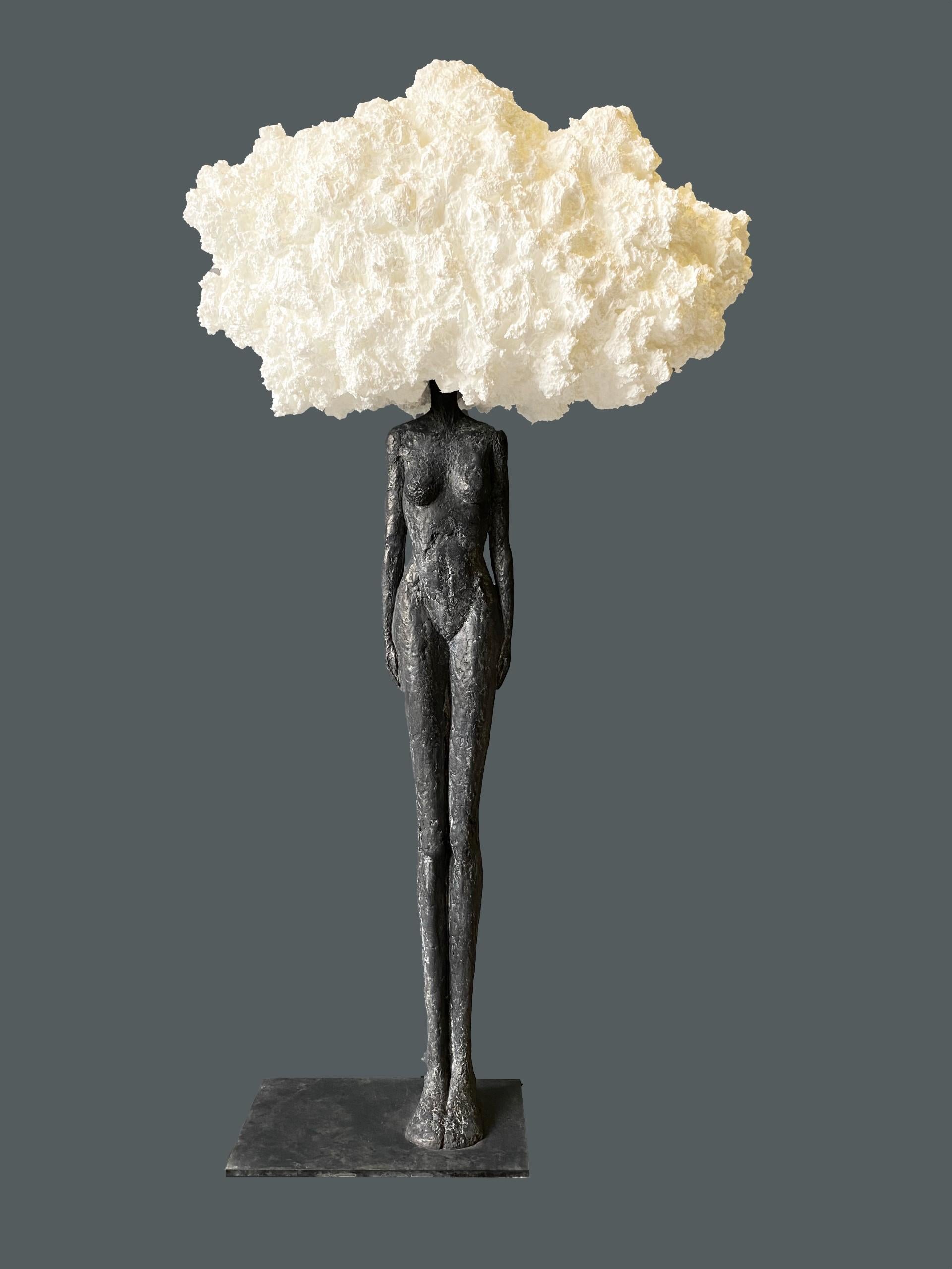 Tête dans les nuages - Contemporain Sculpture par Laurence Perratzi