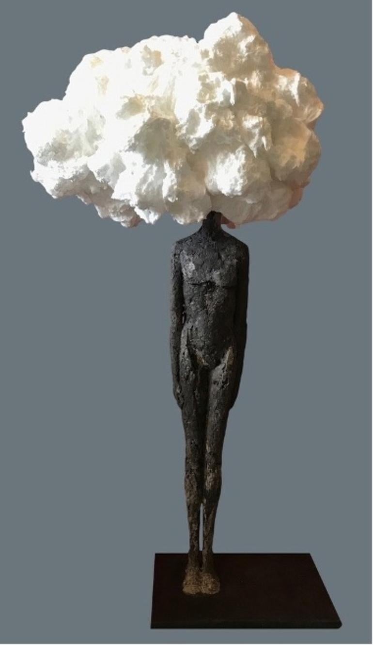 Laurence Perratzi Abstract Sculpture - Head in the Clouds