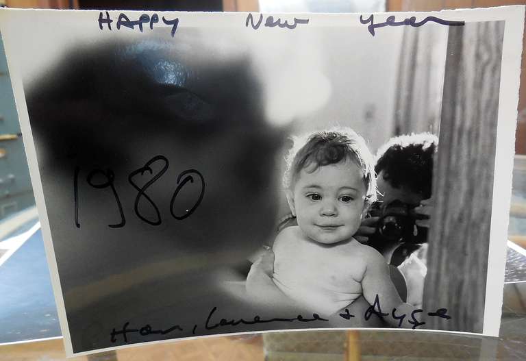 Happy New Year, 1980 Vintage Signed Silver Gelatin Emulsion Print Photograph For Sale 3