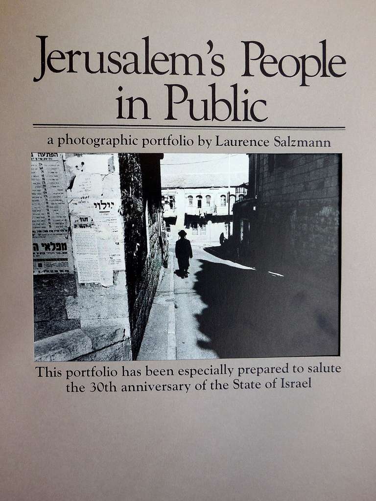 Jerusalem's People in Public. Art Portfolio - Print by Laurence Salzmann