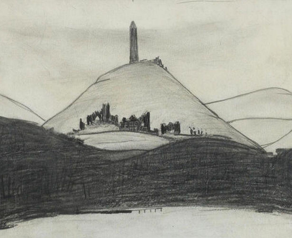 Lake And Monument de Laurence Stephen Lowry en vente 2