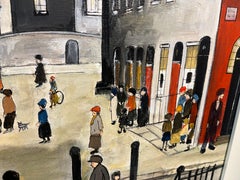 OLD MASTER Signed L S Lowry " Fever Van  " Oil Painting 20th Century White Frame