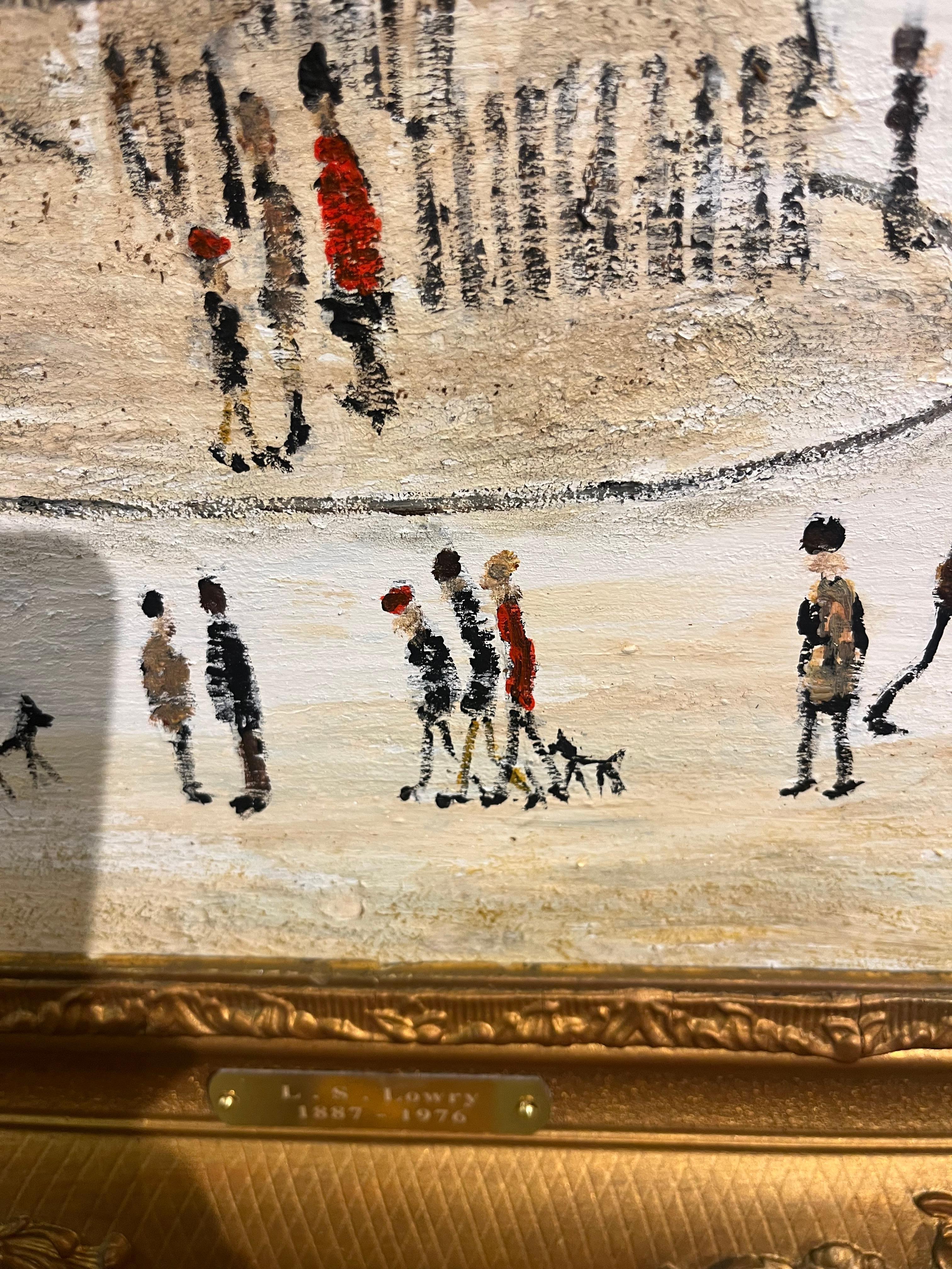 OLD MASTER Signed L S Lowry The Tower Oil Painting 20th Century GGF 