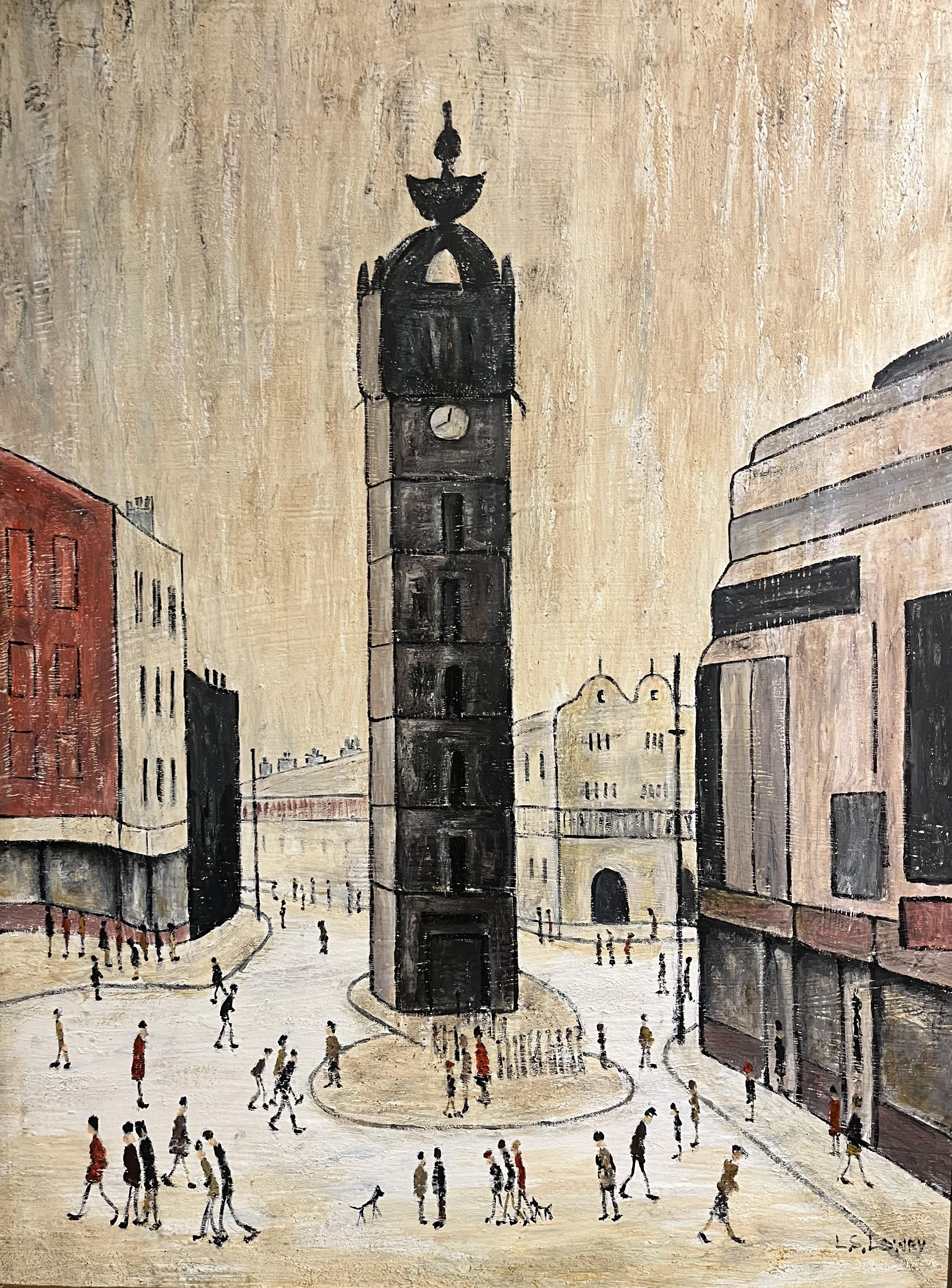 OLD MASTER Signed L S Lowry The Tower Oil Painting 20th Century GGF 