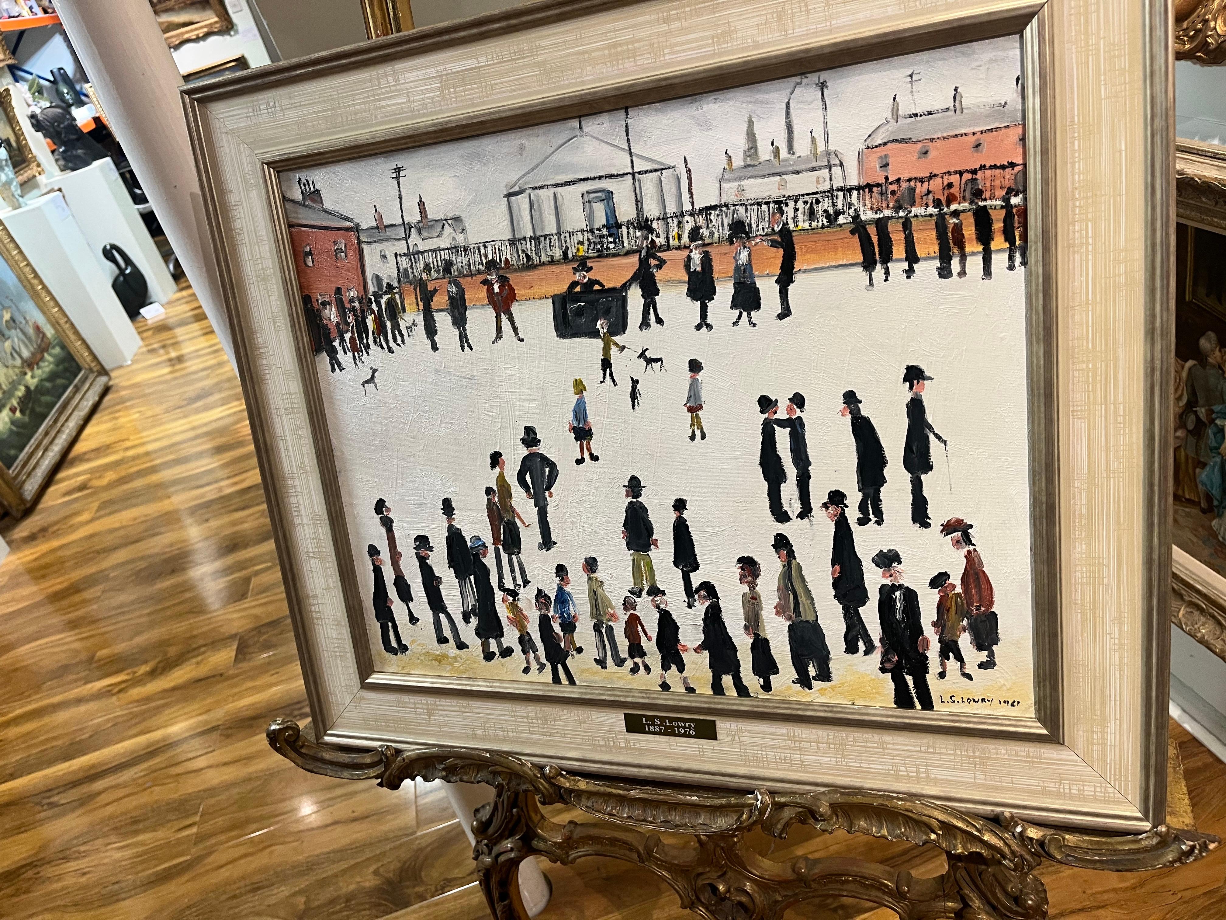 VIEJO MAESTRO Firmado L.S. Lowry 