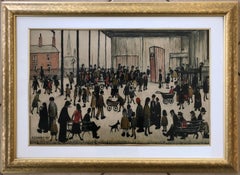 Laurence Stephen Lowry:: « Punch & Judy »:: lithographie en couleur:: circa 1943