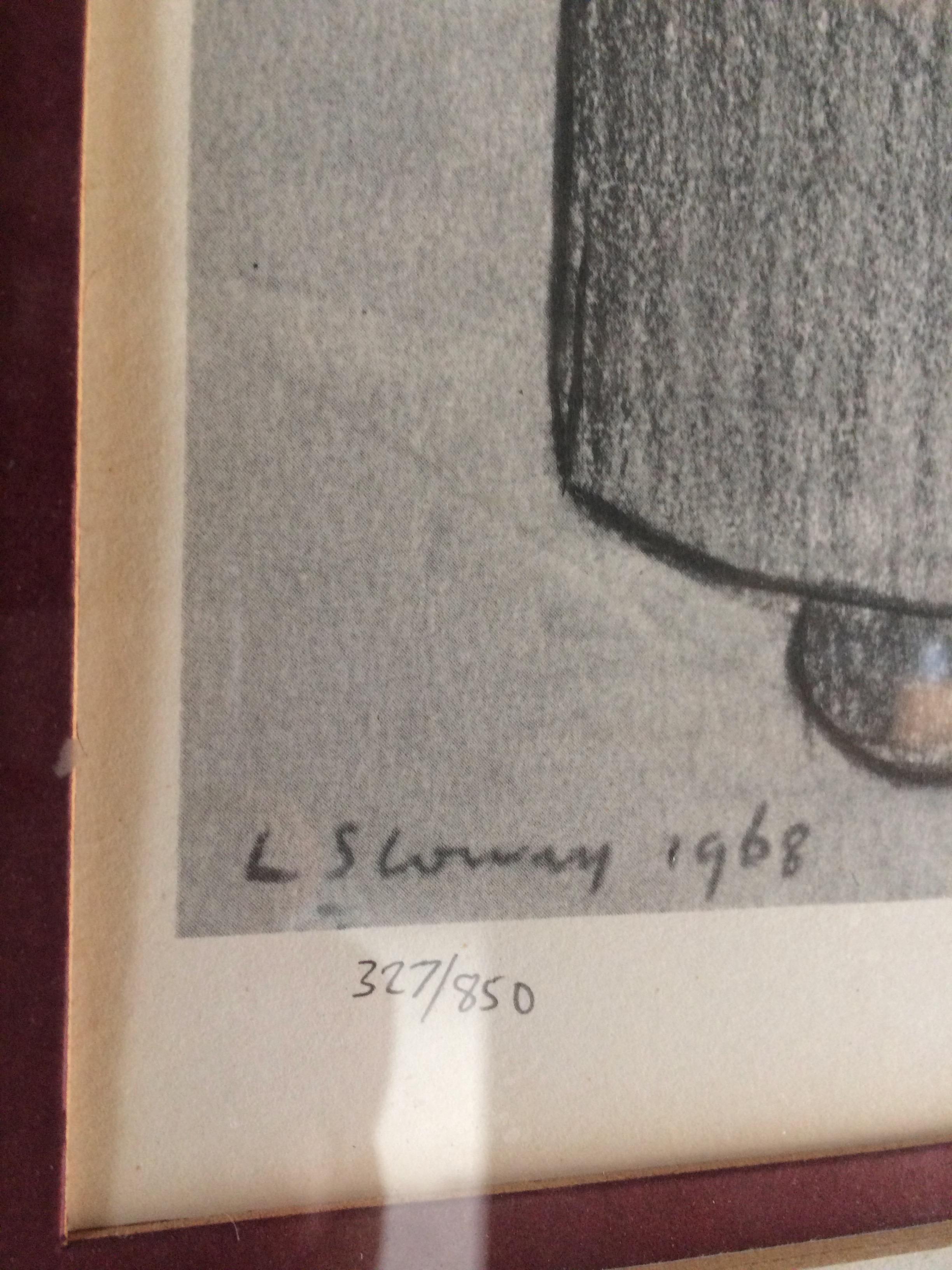Verre d'art Laurence Stephen Lowry, Édition limitée Family Discussion britannique 1887-1976 de Laurence Stephen Lowry en vente