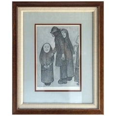 Laurence Stephen Lowry British 1887-1976 Family Discussion Limited Edition