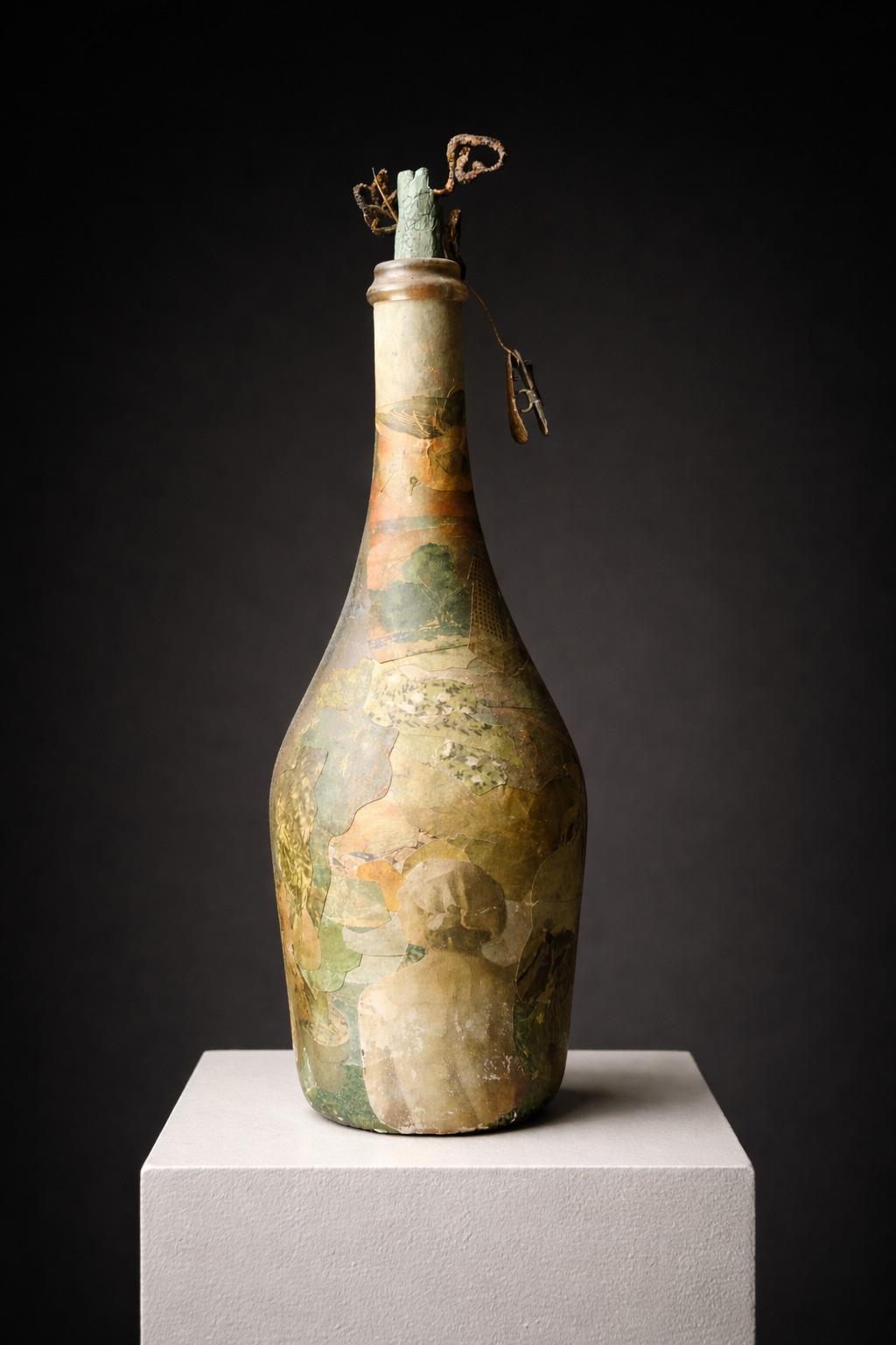 "Untitled Bottles" Laurence Vail, Dada, Surrealist, Modernist College Bottles