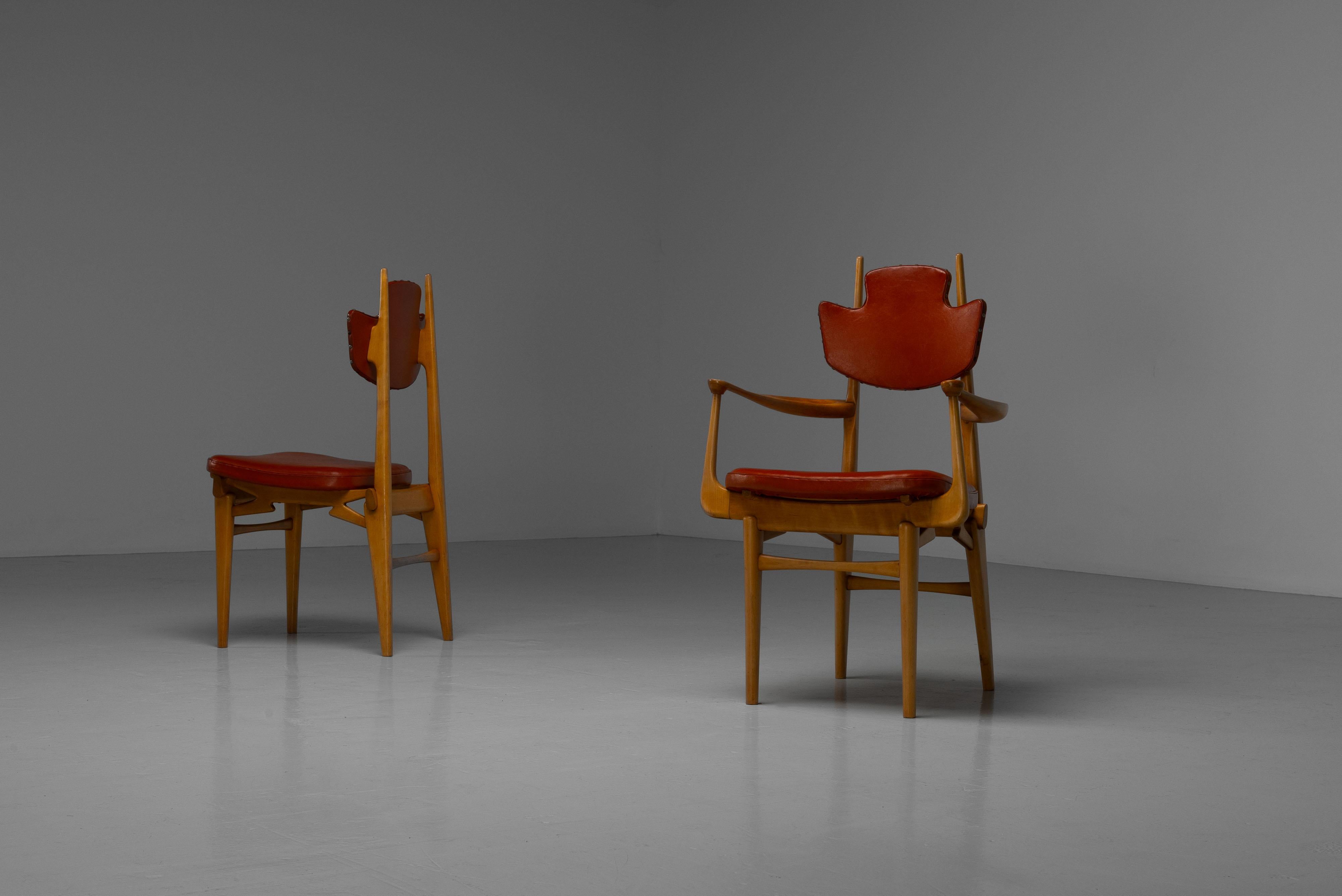 Ensemble de salle à manger Laurens Bisscheroux Pays-Bas 1956 en vente 9