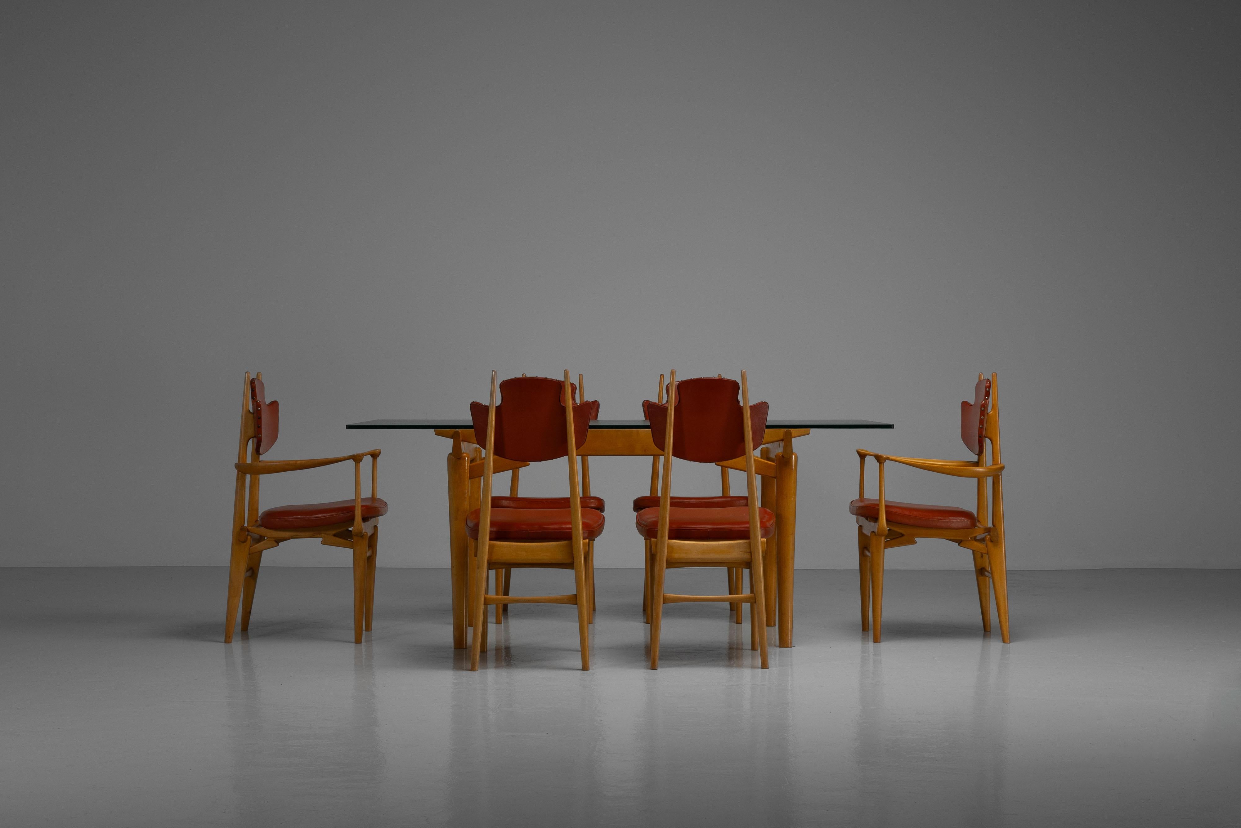 Mid-Century Modern Ensemble de salle à manger Laurens Bisscheroux Pays-Bas 1956 en vente