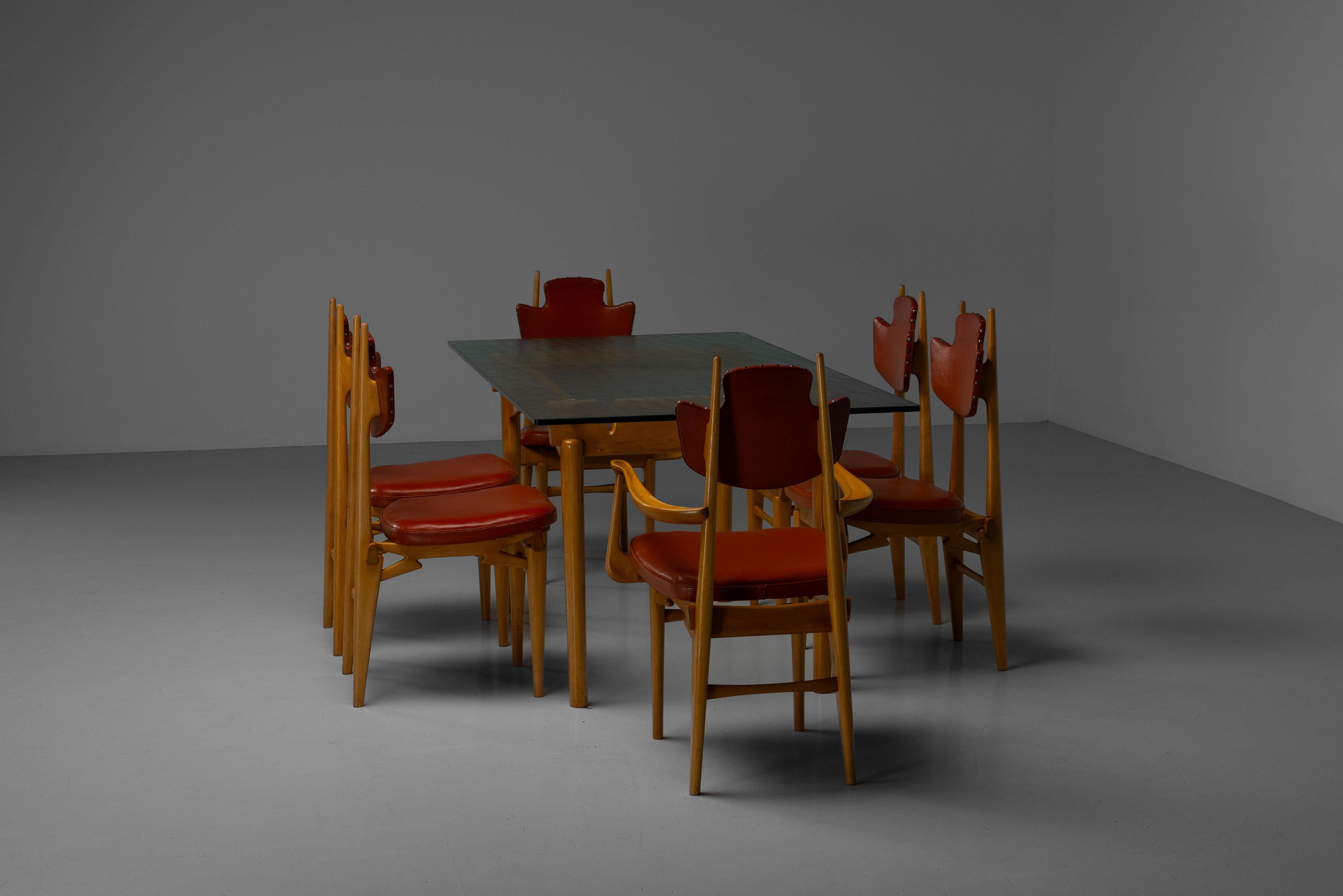 Ensemble de salle à manger Laurens Bisscheroux Pays-Bas 1956 en vente 1