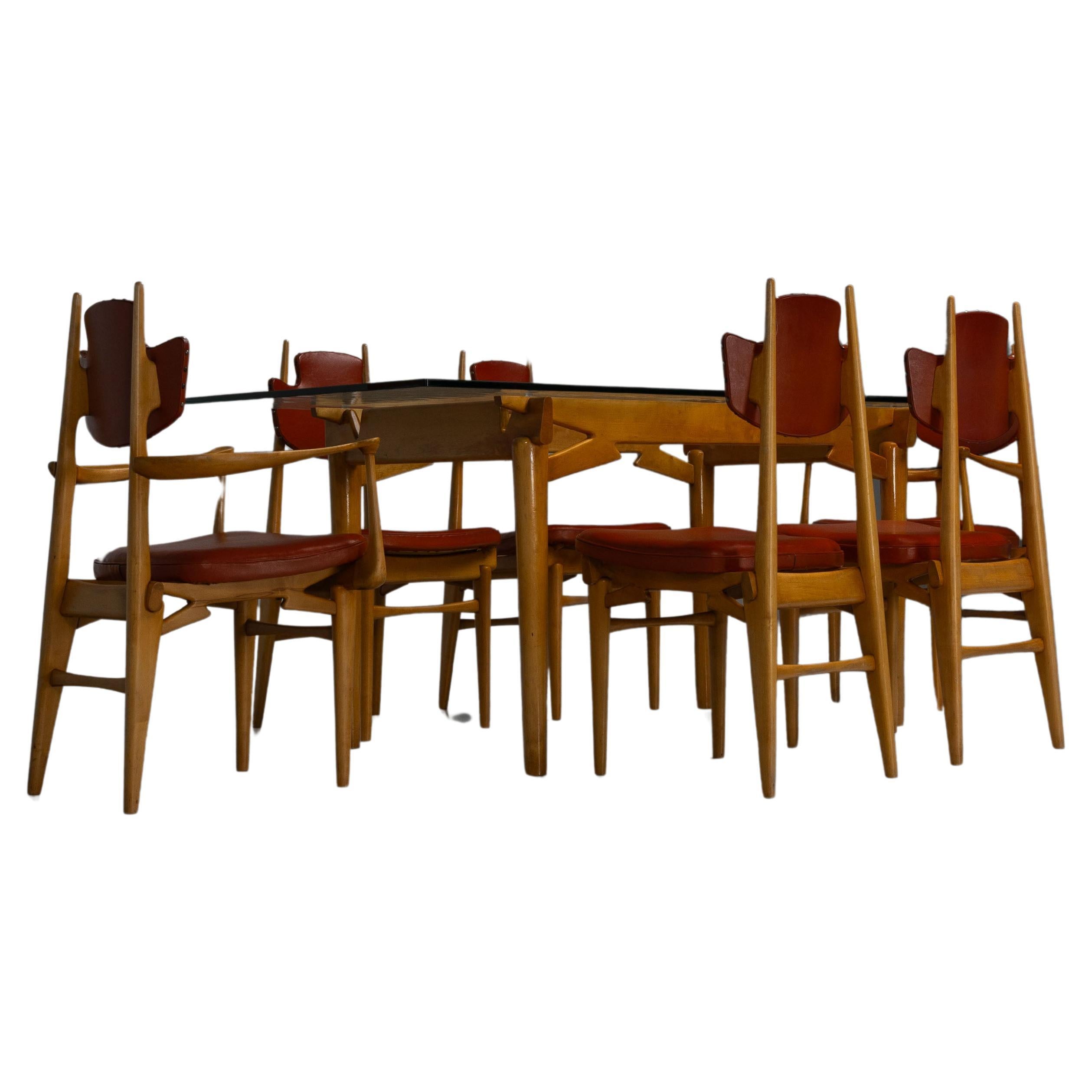 Ensemble de salle à manger Laurens Bisscheroux Pays-Bas 1956 en vente