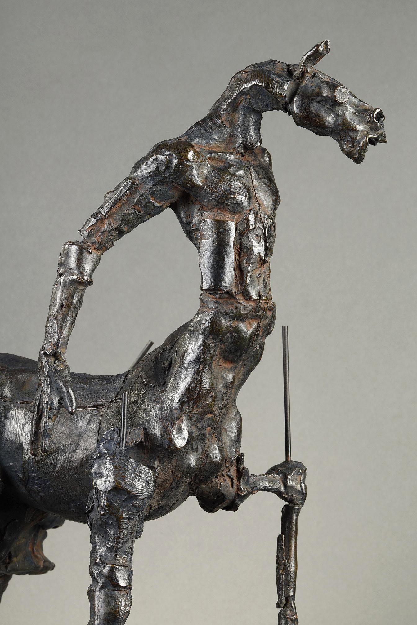 Zentaur – Sculpture von Laurent Belloni