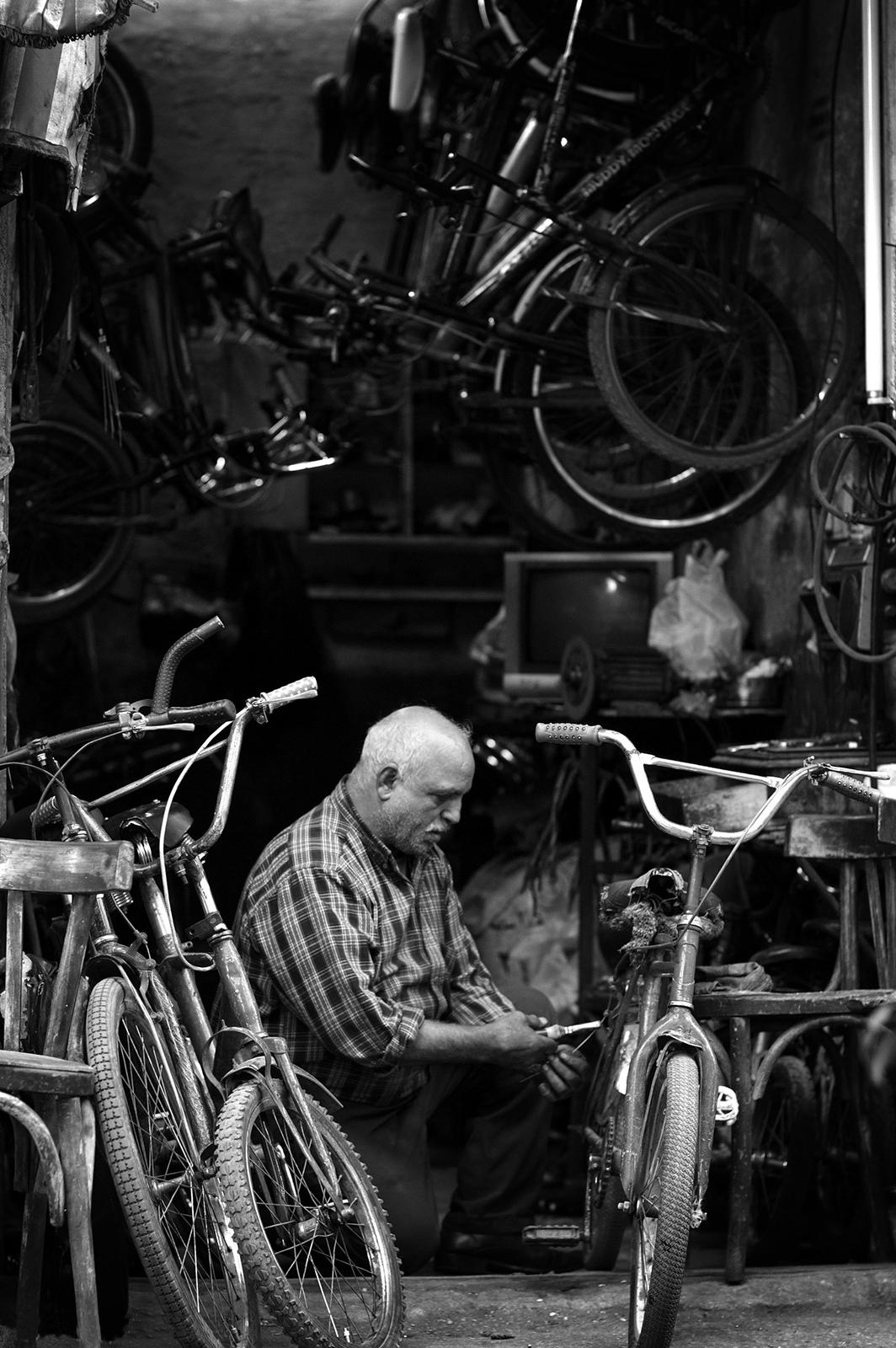 Copts 01 - Signed limited edition archival pigment print, 2012    -  Edition of 10

Bicycle shop in the Coptic Cairo, Egypt, which is a part of Old Cairo which encompasses the Babylon Fortress, the Coptic Museum, the Hanging Church, the Greek Church