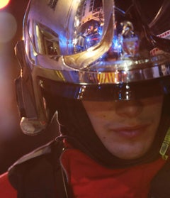 Figurative photo, Signed limited edition print, Contemporary portrait - Fireman
