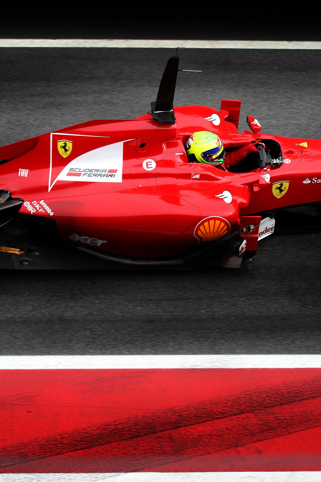 Formel 1 Ferrari - Felipe Massa, Signiertes Stillleben in limitierter Auflage, Rennen – Photograph von Laurent Campus