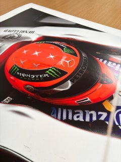 Dernière danse 3- Michael Schumacher Formule 1 Mercedes, Rouge, Nature morte photo, Course