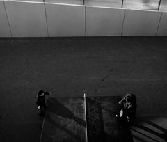 Playground- Signed limited edition city landscape print, Black, Contemporary