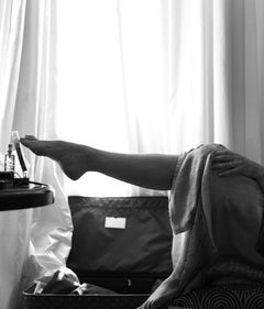 Vahina - Signed limited edition contemporary art print, Black white, Actress