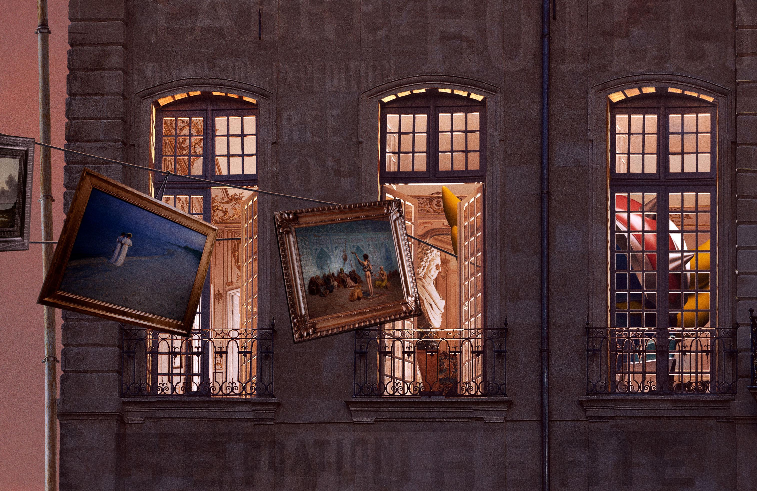 Laurent Chéhere, ein französischer Fotograf, der 1972 in Paris geboren wurde, macht Bilder von fliegenden Häusern und anderen Behausungen, die von seinen Streifzügen durch die versteckten Viertel von Paris und von seiner Liebe zur Filmgeschichte