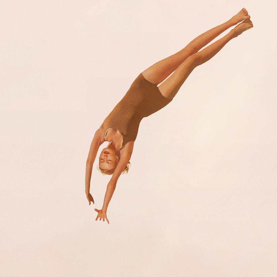 Vertigo- digital manipulated photograph of a whimsical flying swimming pool For Sale 6