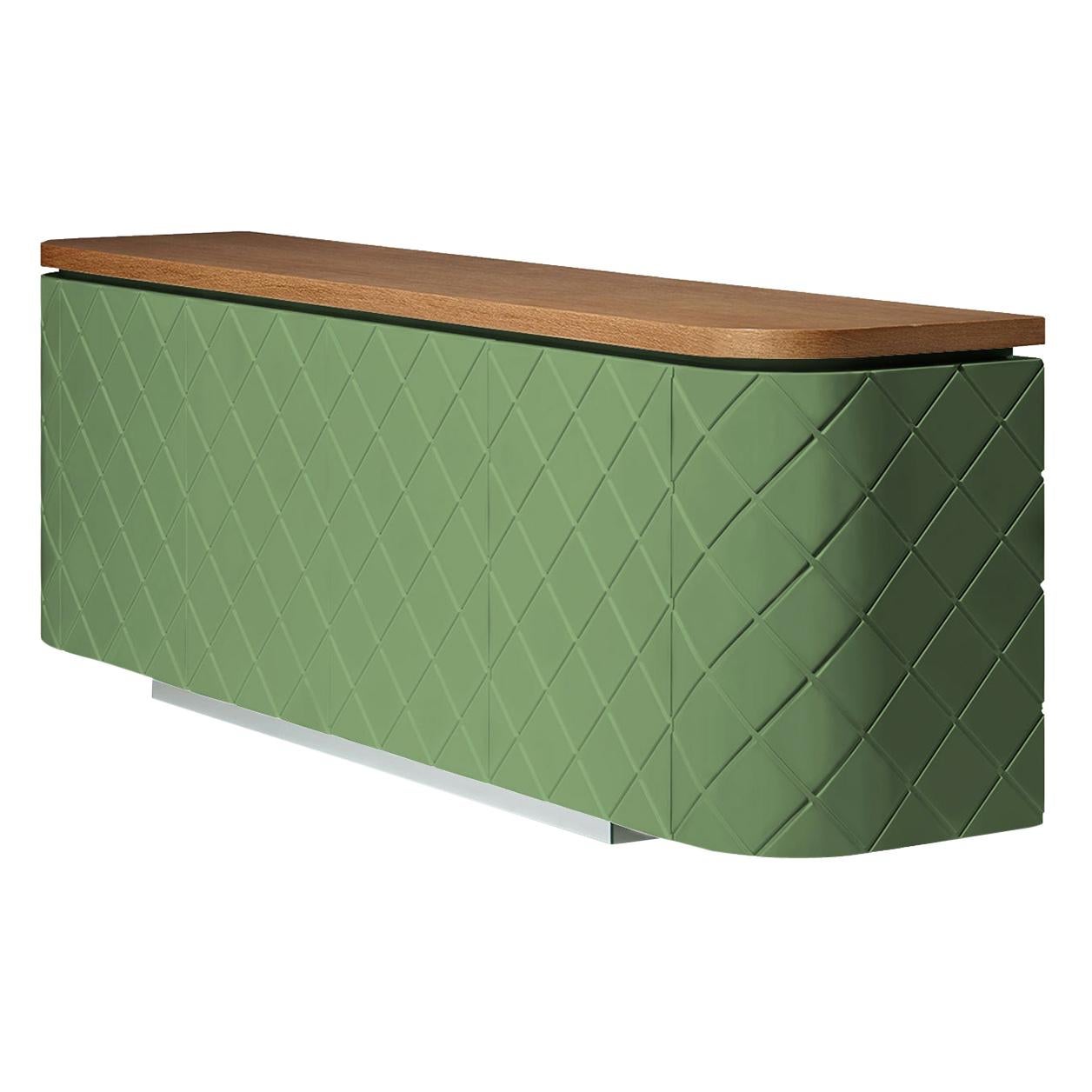 Laurent Contemporary and Customizable Pale Green Sideboard by Luísa Peixoto