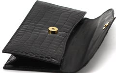 Laurent Effel Black Alligator Clutch
