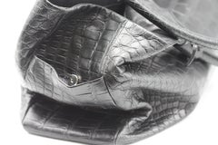 Laurent Effel Black Crocodile Handbag