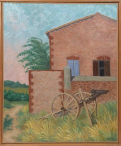 Coin De Ferme Saint Cyprien, peinture de paysage de Laurent Marcel Salinas