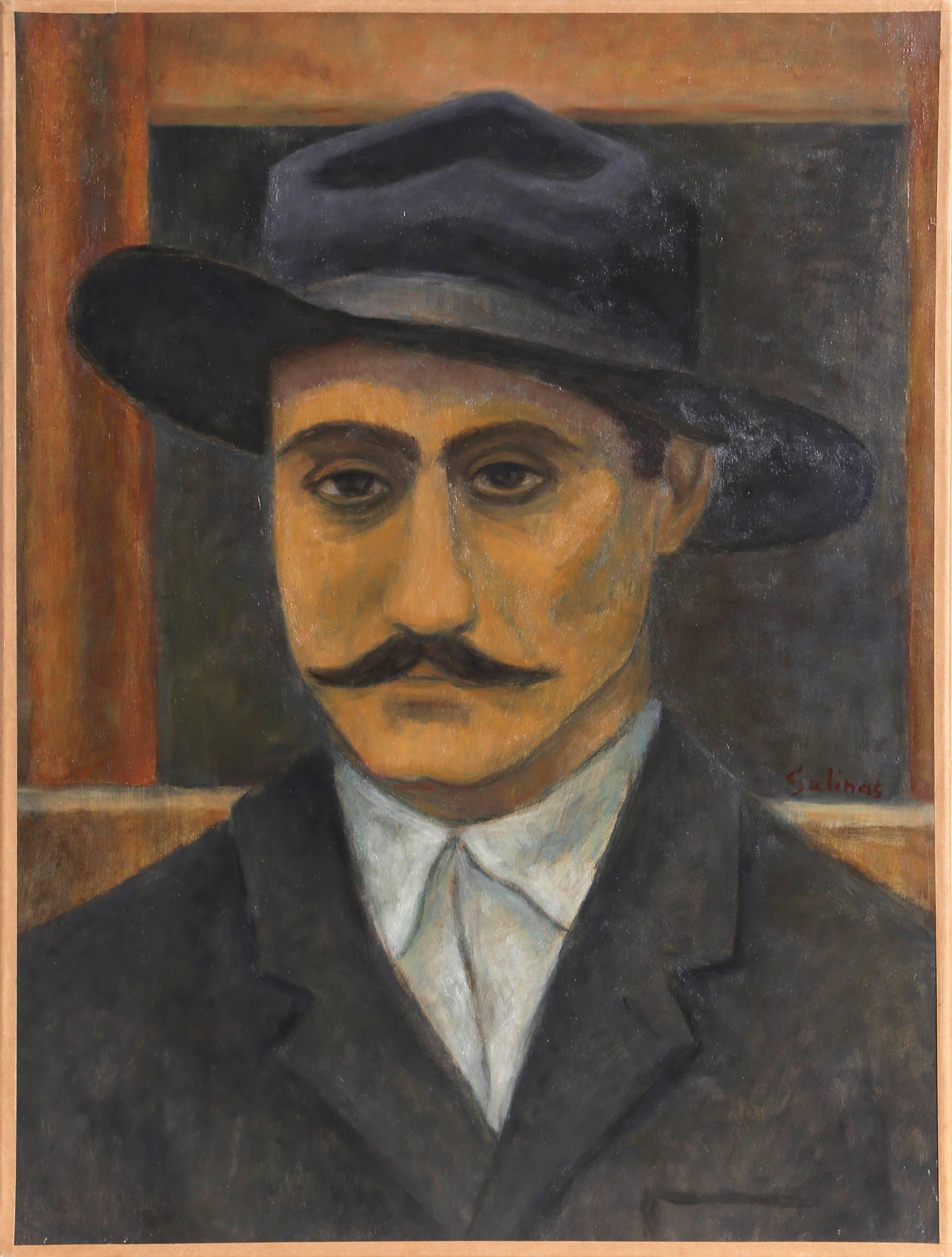 Artista: Laurent Marcel Salinas, francese (1913 - 2010)
Titolo: Uomo italiano della serie Ellis island, 985
Medium: Olio su tela, firmato
Dimensioni: 24 x 18 pollici