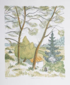 Campagne, Lithograph by Laurent Marcel Salinas