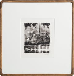 Notre Dame, lithographie de Laurent Marcel Salinas