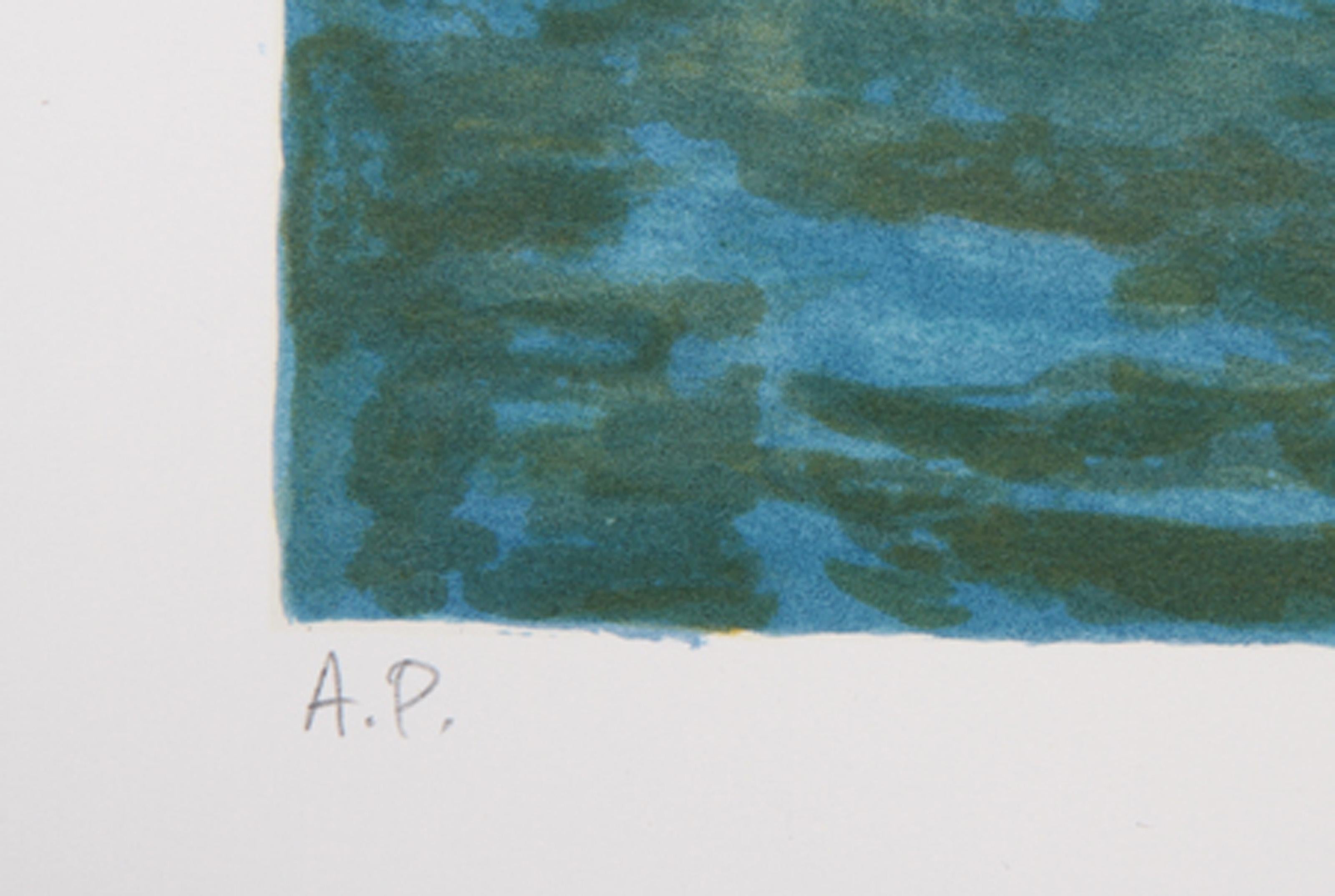Provincetown - The Harbor, Impressionist Lithograph by Marcel Salinas - Print by Laurent Marcel Salinas