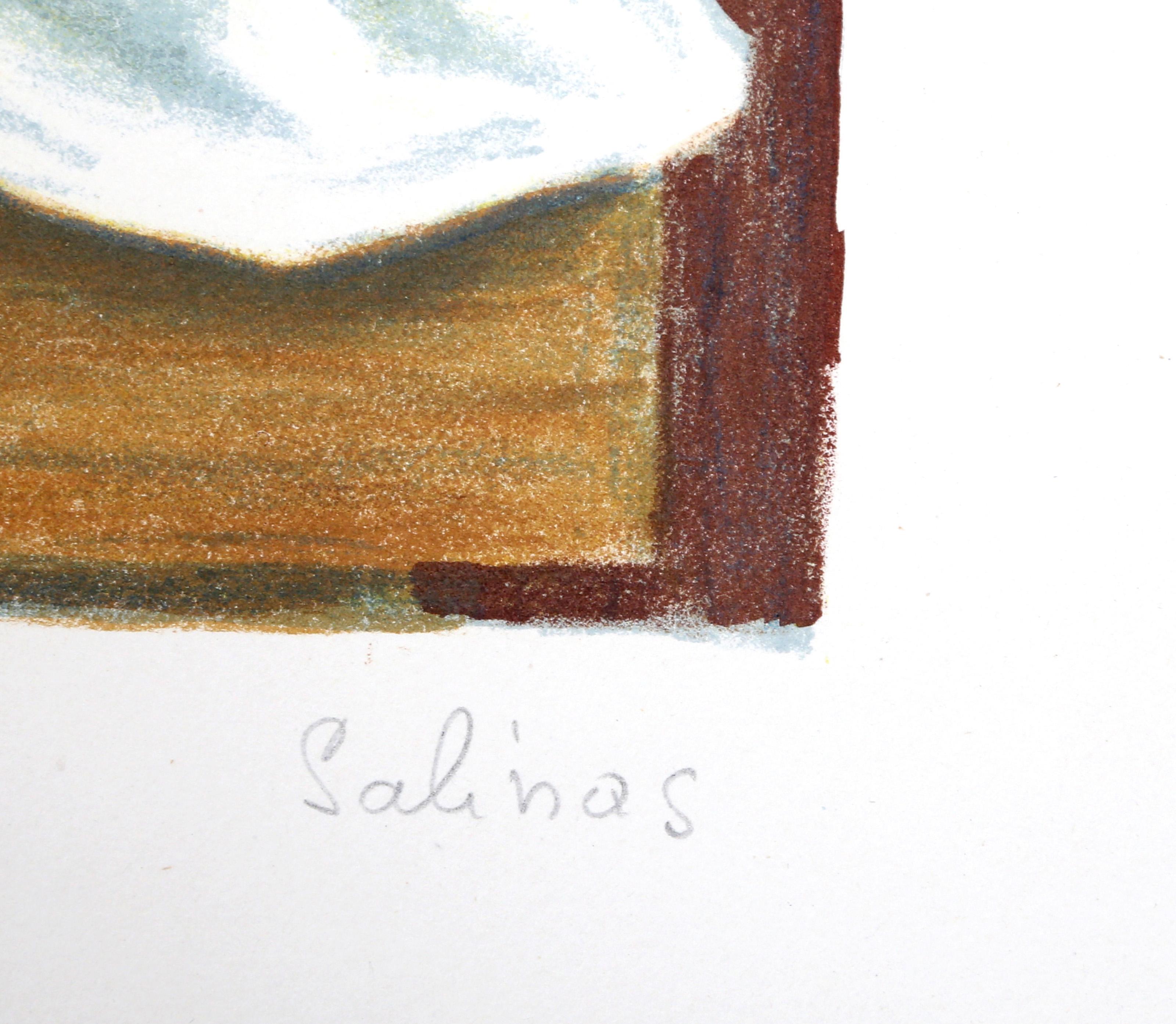 Thé et les Citrons, Lithograph by Laurent Marcel Salinas For Sale 1