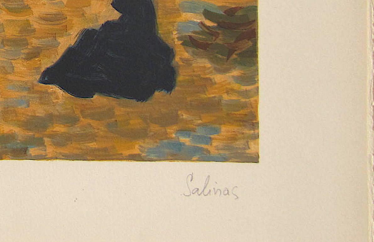 YELLOW BOAT è una litografia originale disegnata a mano dall'artista egiziano francese Laurent Marcel Salinas, stampata con tecniche di litografia a mano su carta da stampa d'archivio 100% priva di acidi. YELLOW BOAT raffigura una barca a vela