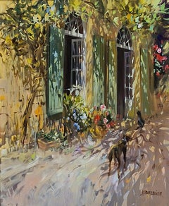 Devant le Mas Ölgemälde auf Leinwand Impressionismus Licht Sommersonne Auf Lager