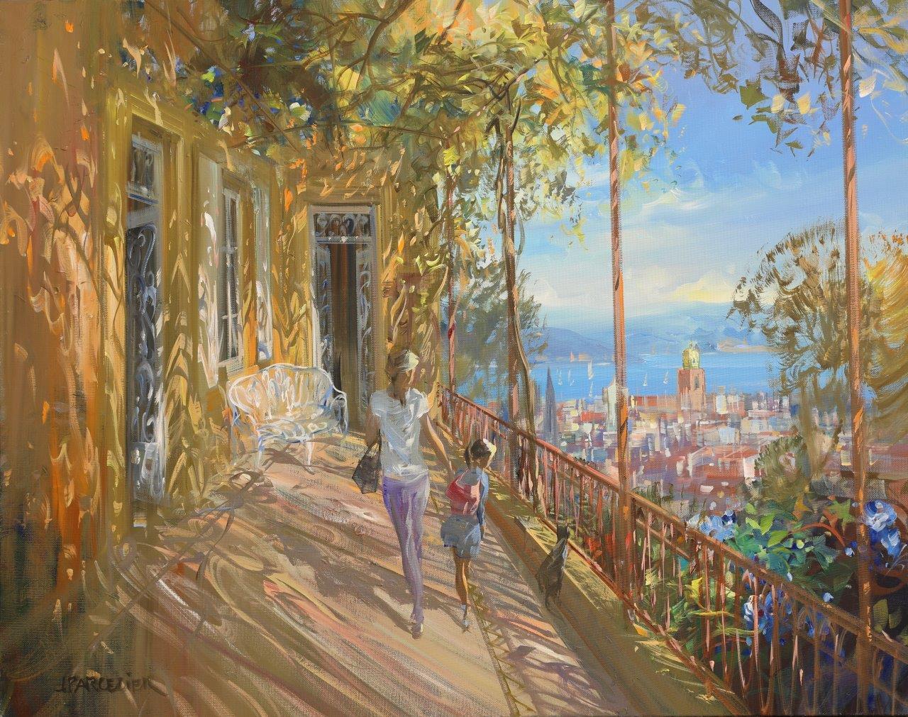 Figurative Painting Laurent Parcelier - Gardien de notre maison