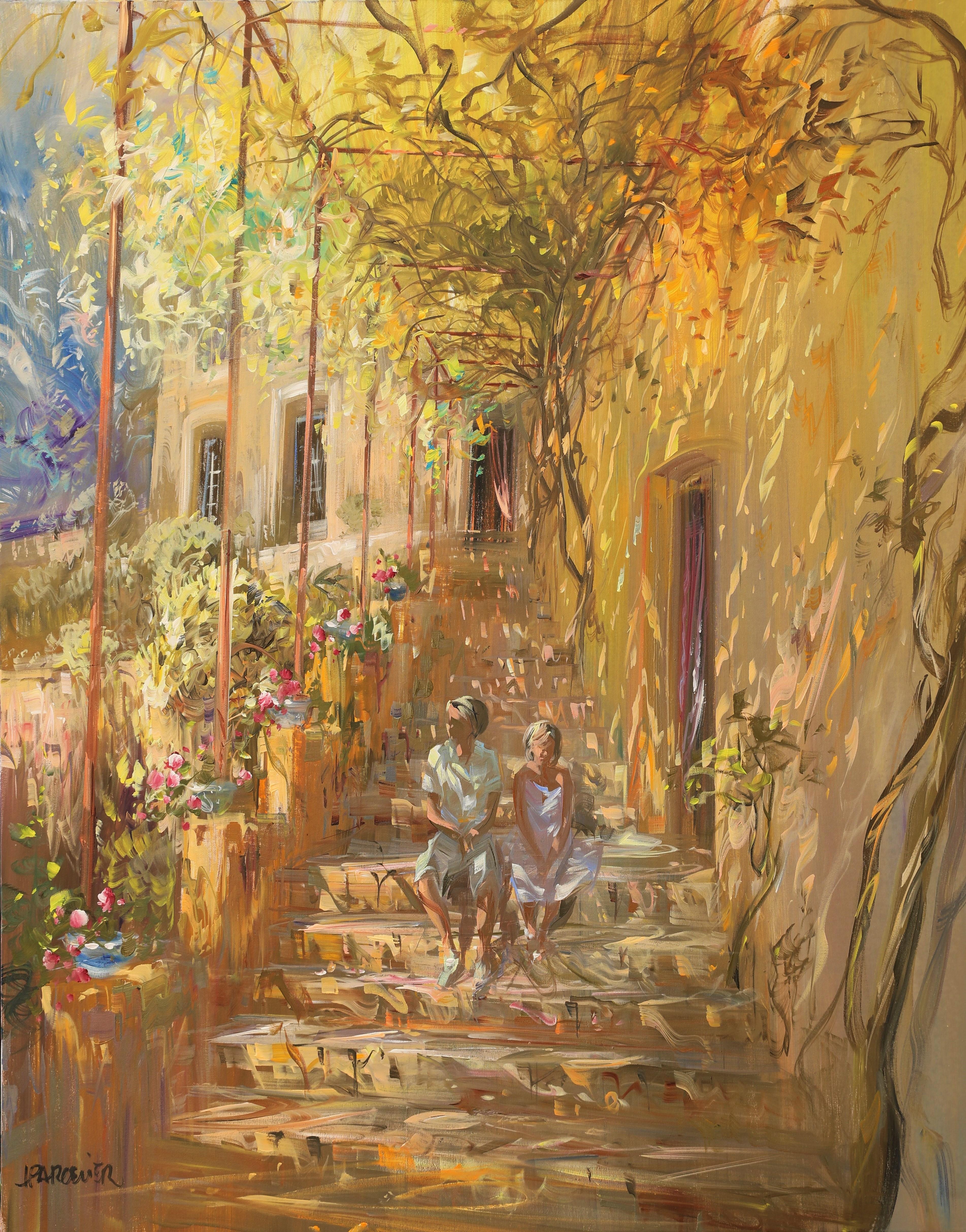 Figurative Painting Laurent Parcelier - Deux de nos filles