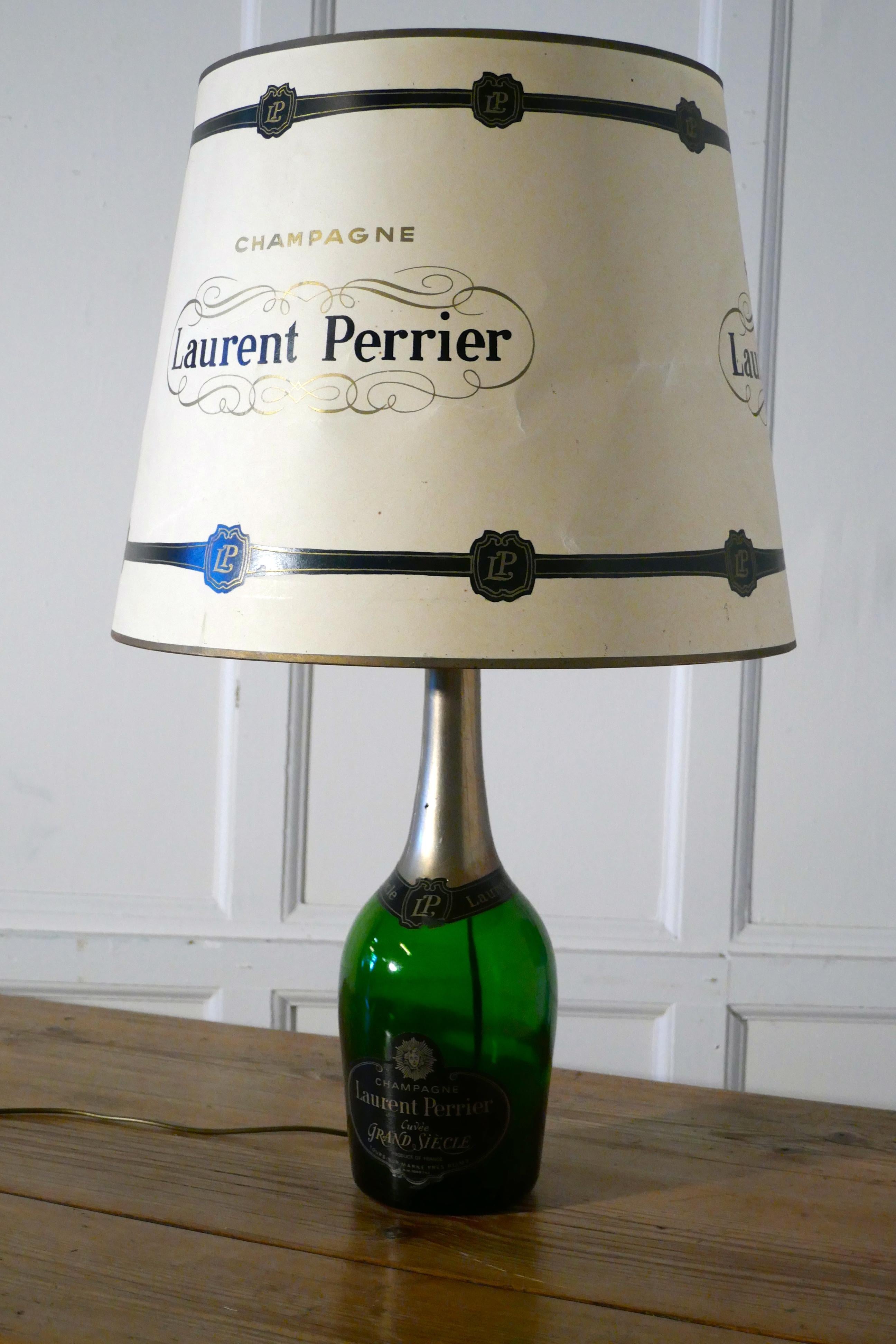 Laurent Perrier Champagne Cuveé Grand Siecle Black Label Advertising Table Lamp  For Sale 5