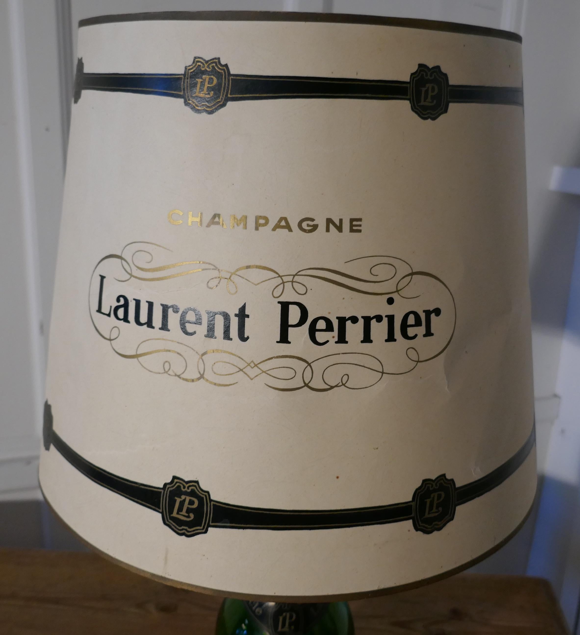 Laurent Perrier Champagne Cuveé Grand Siecle Black Label Advertising Table Lamp  For Sale 2