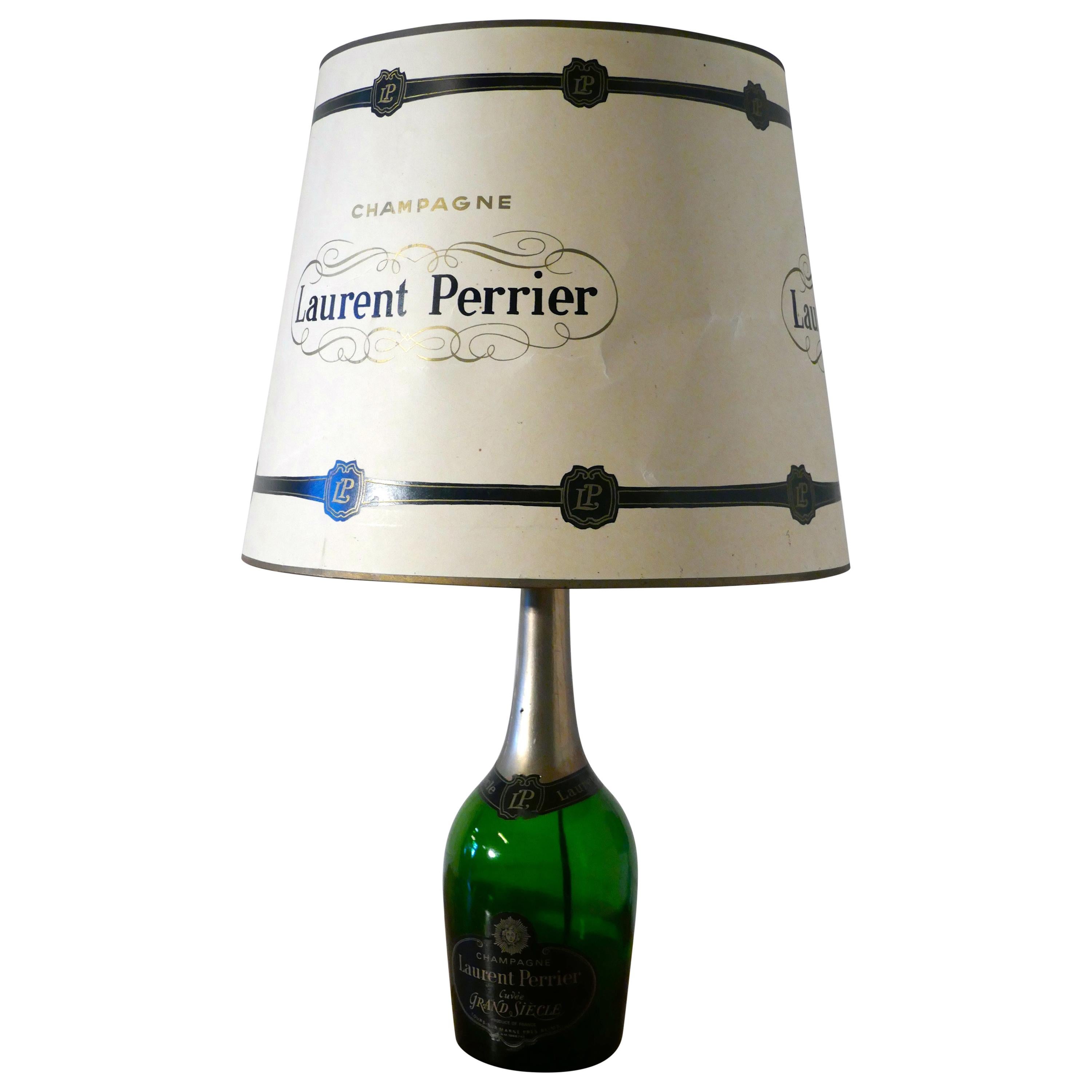 Laurent Perrier Champagne Cuveé Grand Siecle Black Lable Advertising Table Lamp