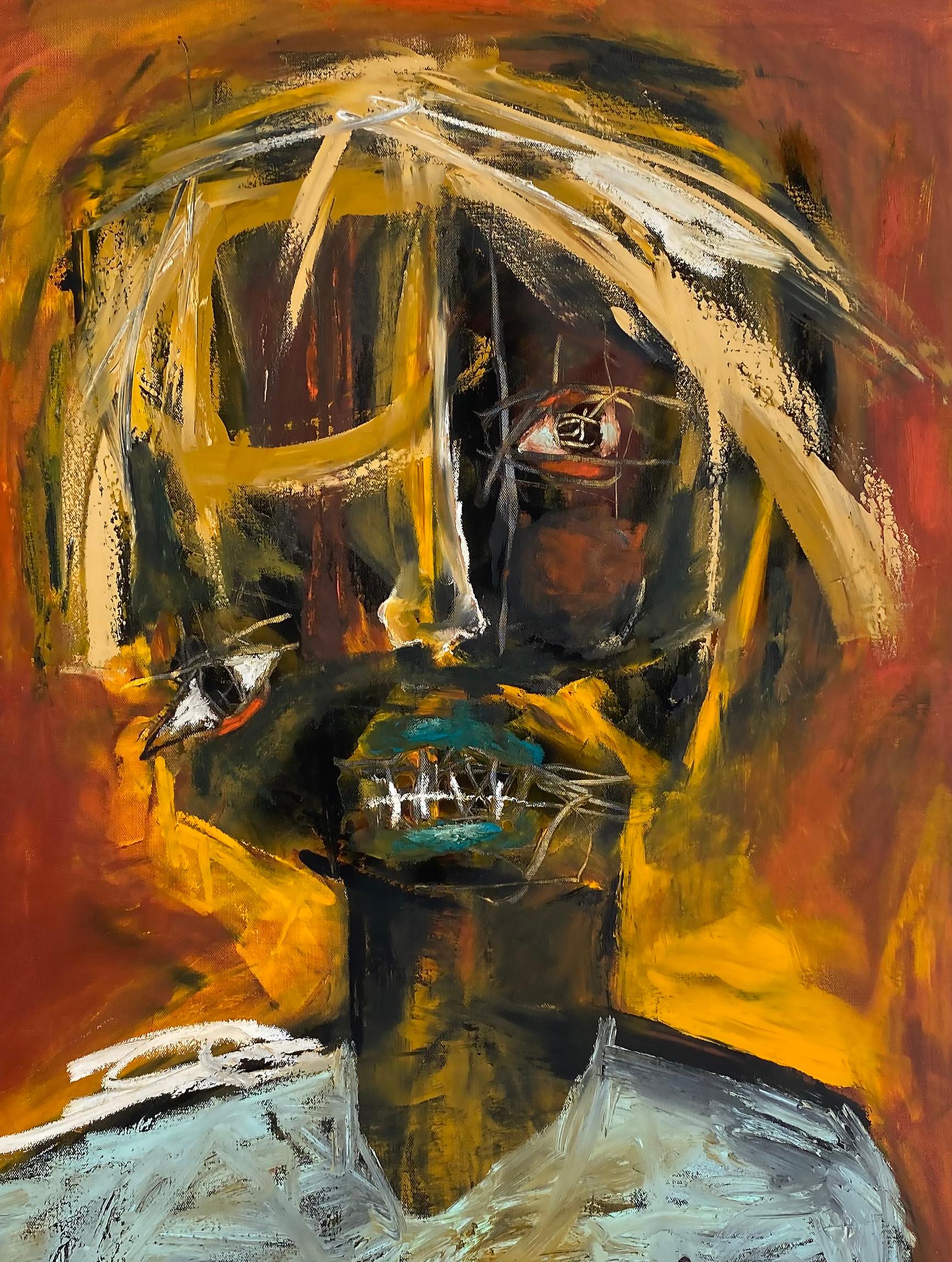 Peinture à l'huile abstraite sur toile Laurent Proneur, artiste américain français

Nous proposons à la vente une peinture abstraite à l'huile sur toile de l'artiste franco-américain Laurent Proneur (né en 1969-). La peinture est audacieuse et